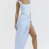 Vesper Soft Blue Maxi Skirt