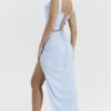 Vesper Soft Blue Maxi Skirt