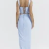 Vesper Soft Blue Maxi Skirt