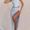 Vesper Soft Blue Maxi Skirt