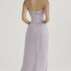 Vienne Grey Satin Underbust Corset