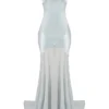 Vittoria Pistachio Chiffon Floor Length Gown