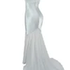 Vittoria Pistachio Chiffon Floor Length Gown