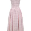 Vivien Strawberry Shortcake Gingham Midi Sundress