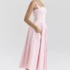 Vivien Strawberry Shortcake Gingham Midi Sundress