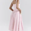 Vivien Strawberry Shortcake Gingham Midi Sundress
