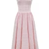 Vivien Strawberry Shortcake Gingham Midi Sundress