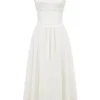 Vivien White Broderie Anglais Midi Sundress