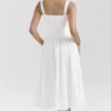 Vivien White Broderie Anglais Midi Sundress
