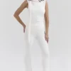Wren Ivory Cashmere Slim Cigarette Pants