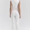 Wren Ivory Cashmere Slim Cigarette Pants