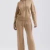 Yalina Camel Cashmere Blend Trousers