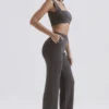 Yalina Charcoal Cashmere Blend Trousers