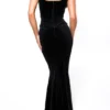 Yasmina Black Velvet Hourglass Maxi Dress – Limited Edition