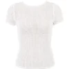 Yves White Knit Top