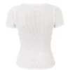 Yves White Knit Top