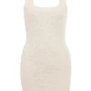 Zaira Cream Chenille Knit Mini Dress