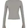 Zakira Smoke Fitted Shirt